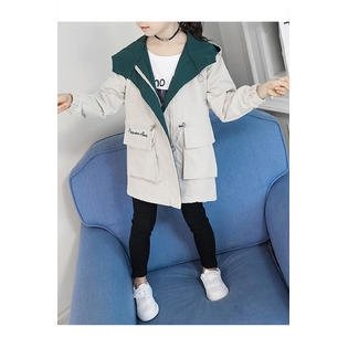 Little girls Cute embroidered Loose fit jacket