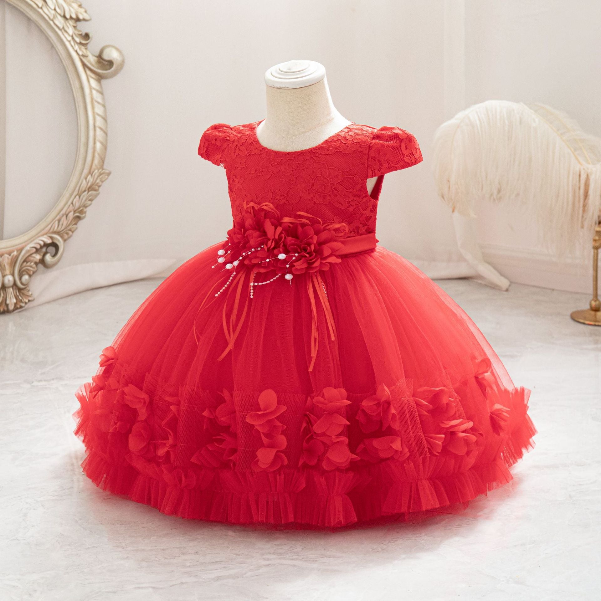 Girls' Long-Sleeve Knit Dress (3)