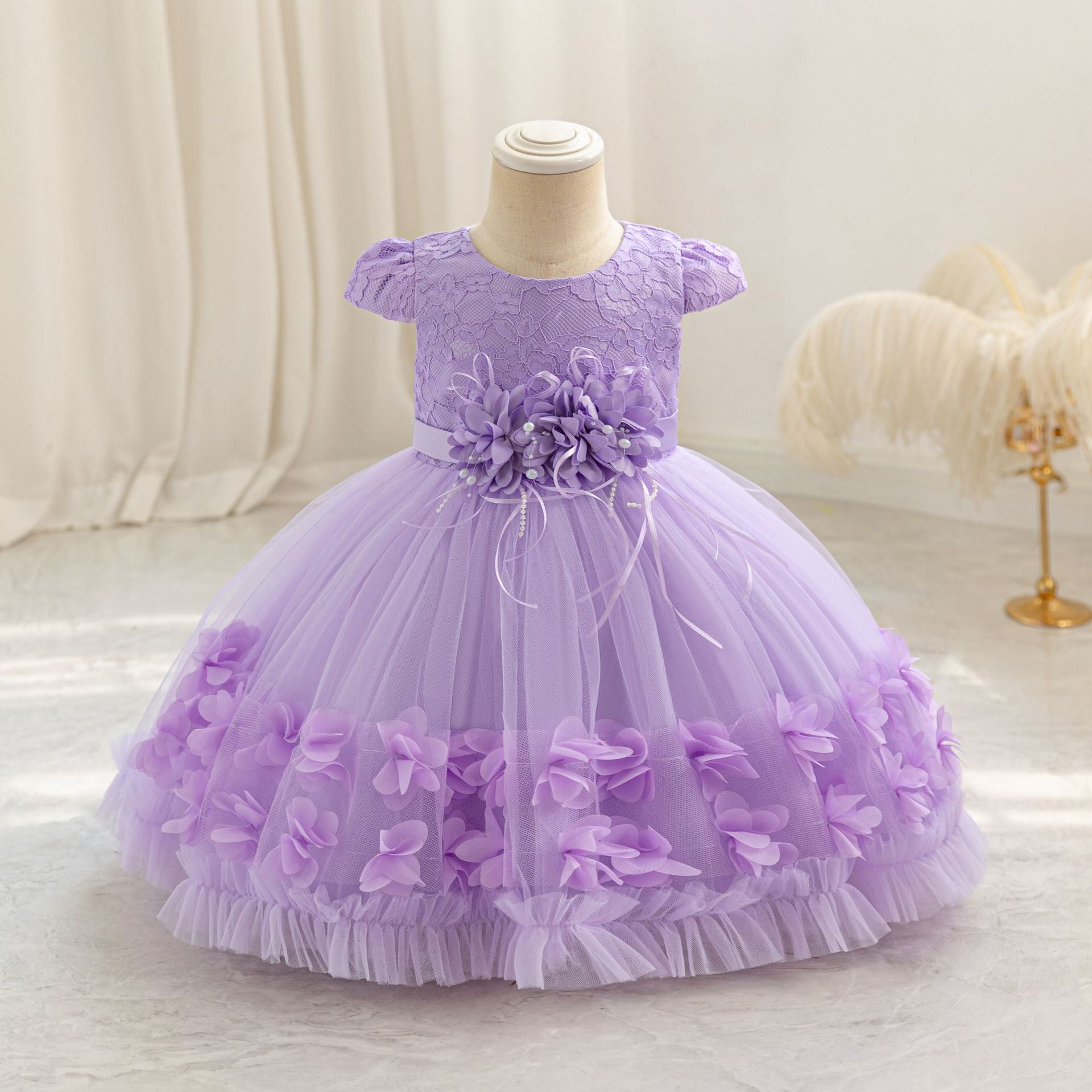 Girls' Long-Sleeve Knit Dress (3)