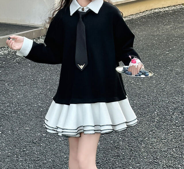 Girls' Long-Sleeve Knit Dress (5)