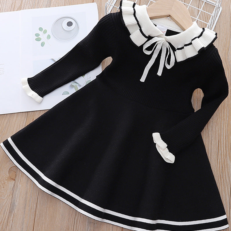 Girls' Long-Sleeve Knit Dress (6)