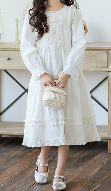 Girls' Long-Sleeve Knit Dress (25)