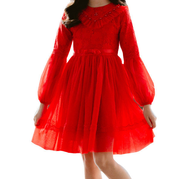 Girls' Long-Sleeve Knit Dress (10)