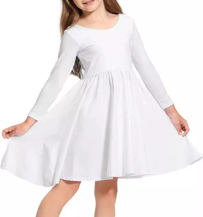Girls' Long-Sleeve Knit Dress (16)