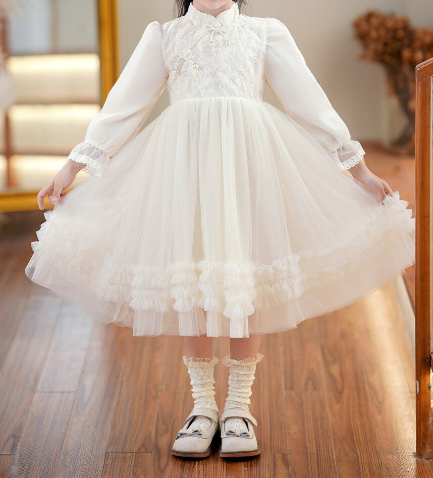 Girls' Long-Sleeve Knit Dress (13)