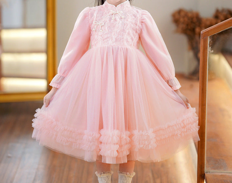 Girls' Long-Sleeve Knit Dress (13)