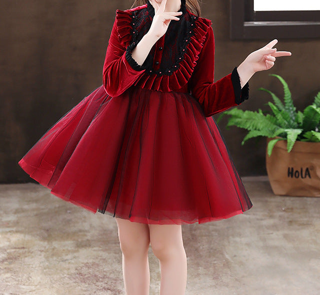 Girls' Long-Sleeve Knit Dress (30)
