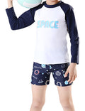 Boys' Floral Polka Dot Swimsuit