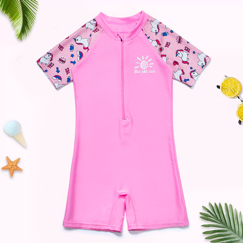 Boys' One-Piece Floral Swimsuit (3)