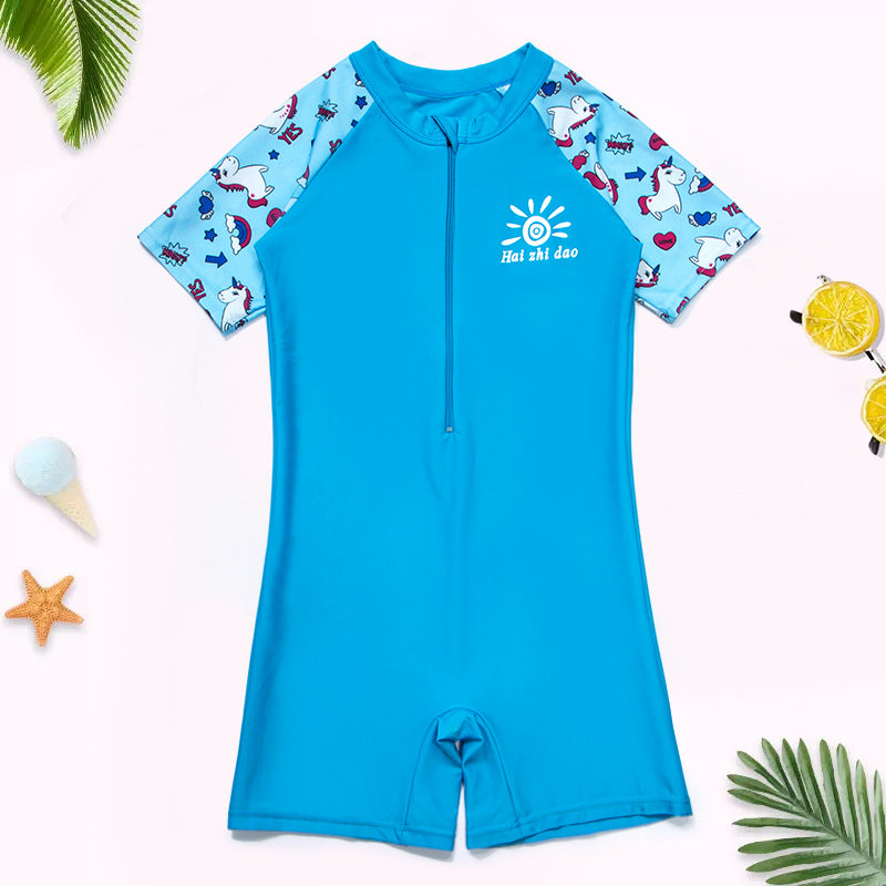 Boys' One-Piece Floral Swimsuit (3)