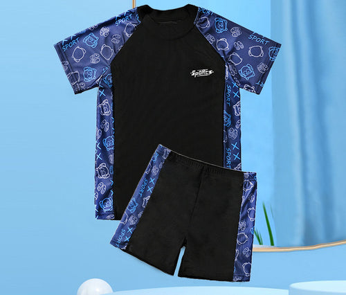 Boys' Floral Polka Dot Swimsuit (16)