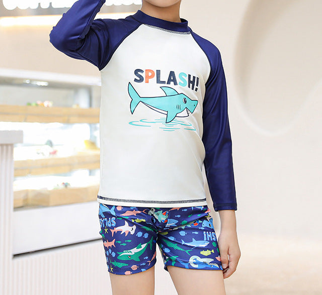Boys' Floral Polka Dot Swimsuit (25)
