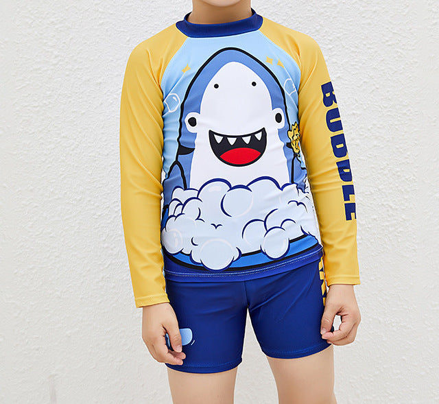 Boys' Long-Sleeve Floral Swimsuit (3)