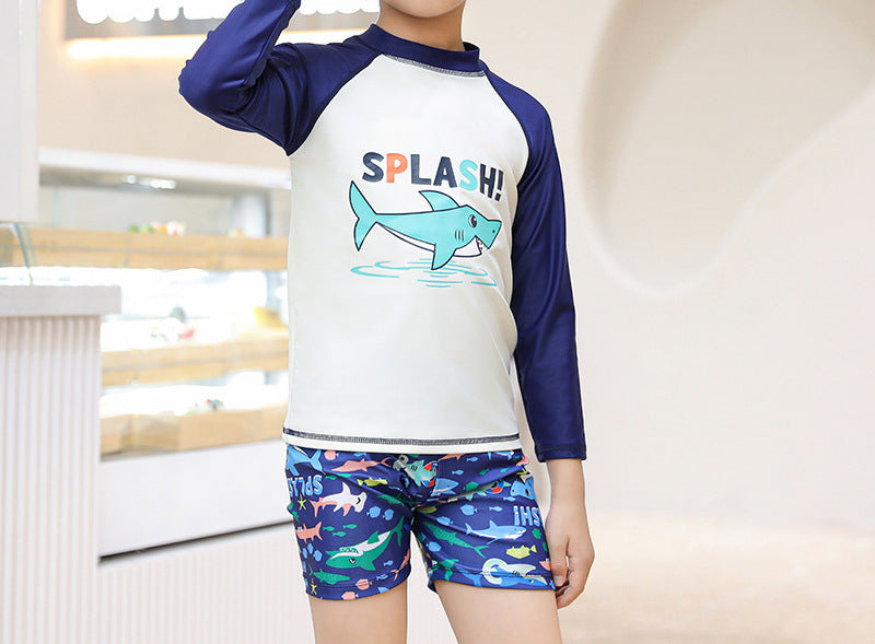 Boys' Floral Polka Dot Swimsuit (44)