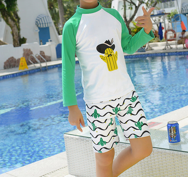 Boys' Floral Polka Dot Swimsuit (41)