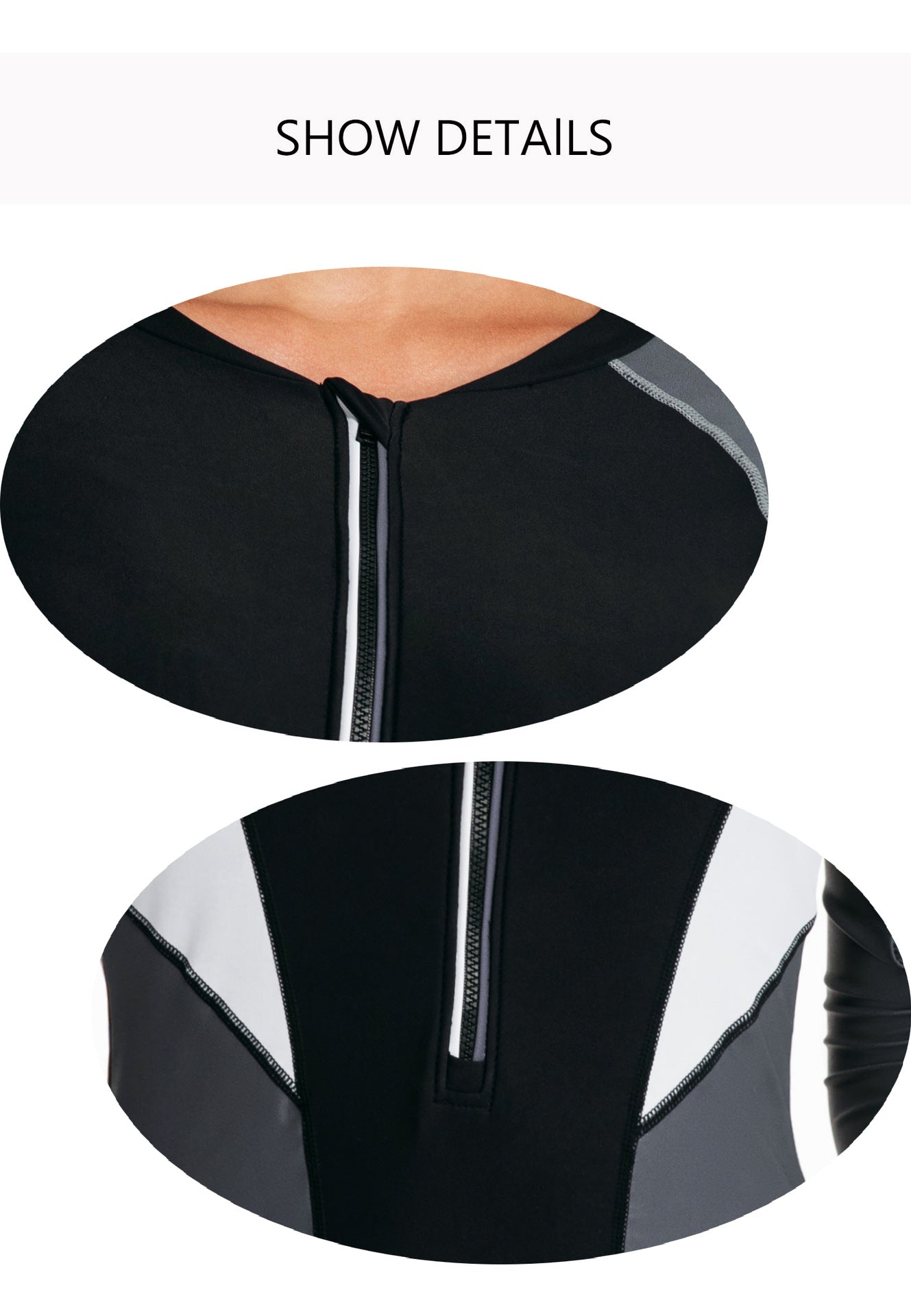 Women one-piece long-sleeved boxer surfing suit women's swimsuit sunscreen diving suit swimsuit