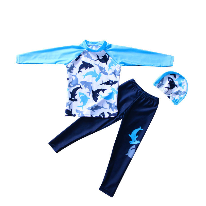 Boys' Floral Polka Dot Swimsuit (2)