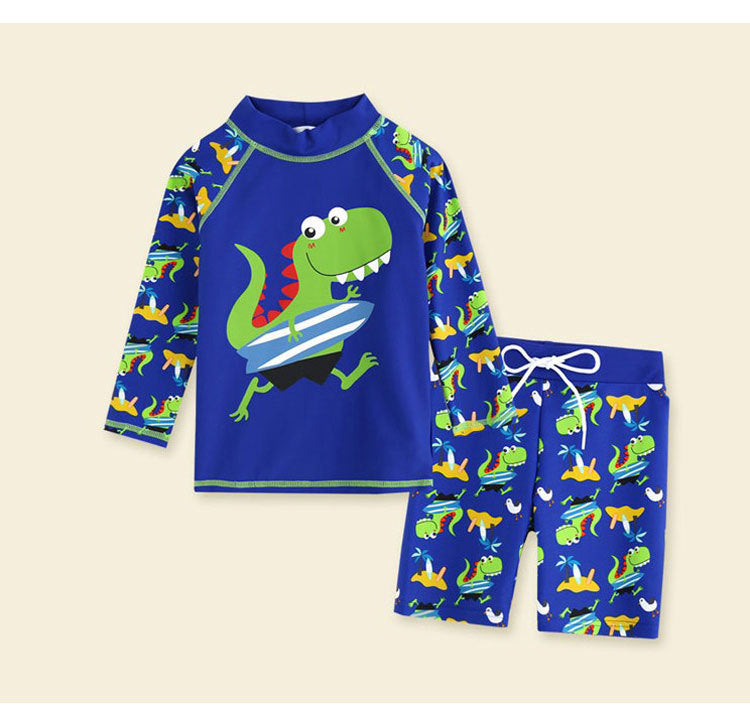 Boys' Floral Polka Dot Swimsuit (2)