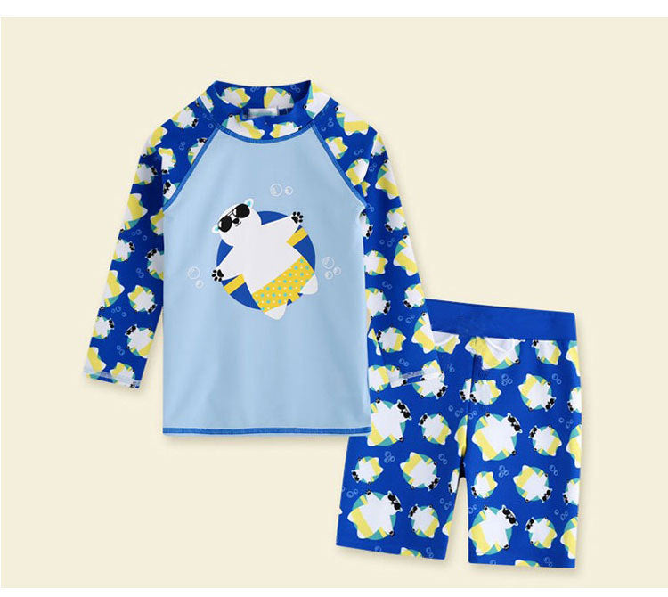 Boys' Floral Polka Dot Swimsuit (2)