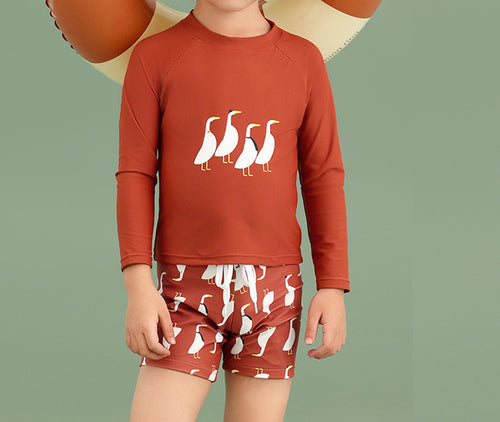 Boys' Floral Polka Dot Swimsuit (8)