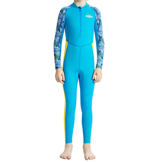 Boys' One-Piece Floral Swimsuit