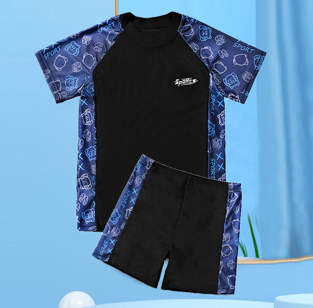 Boys' Floral Polka Dot Swimsuit (16)
