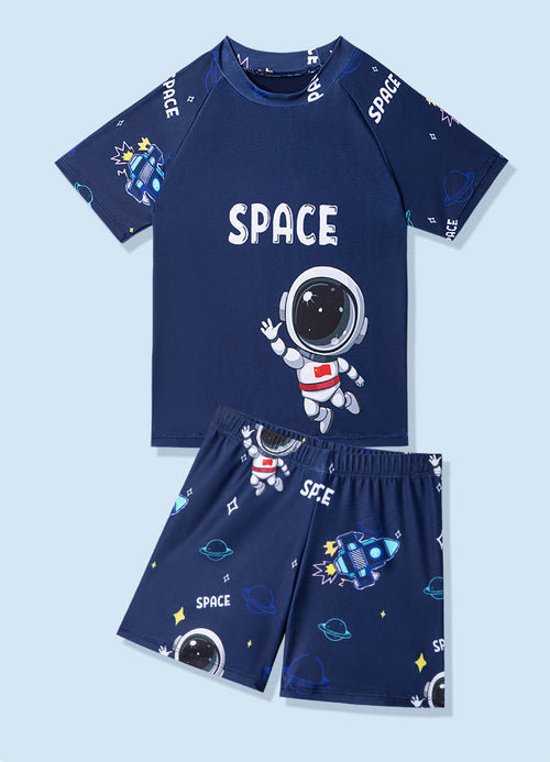 Boys' Floral Polka Dot Swimsuit (20)