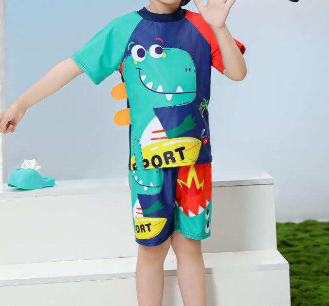 Boys' Floral Polka Dot Swimsuit (23)
