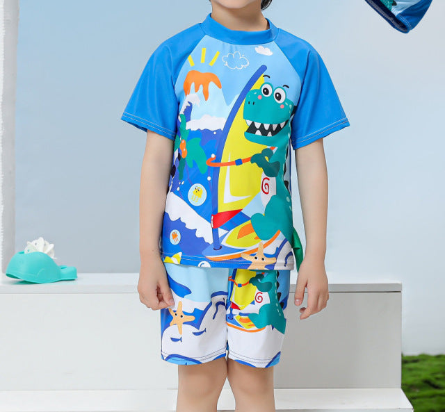 Boys' Floral Polka Dot Swimsuit (23)