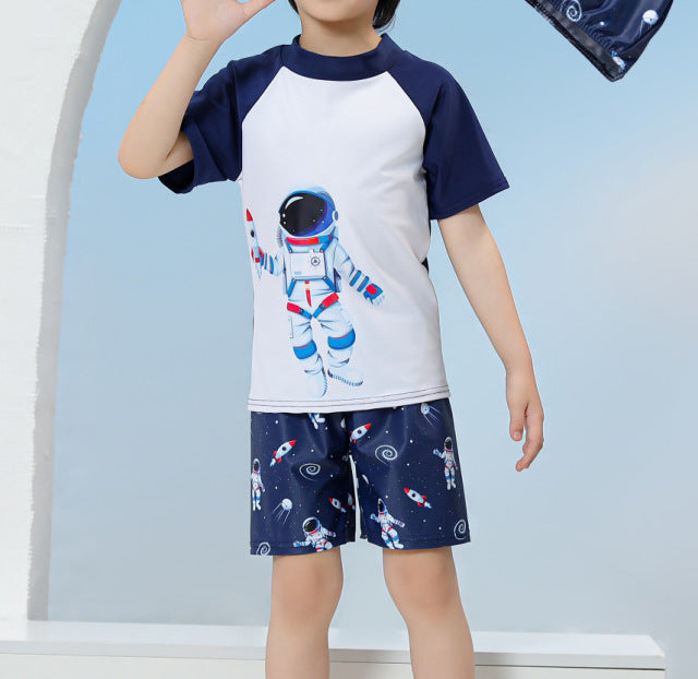 Boys' Floral Polka Dot Swimsuit (23)