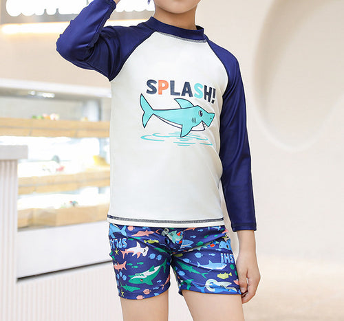 Boys' Floral Polka Dot Swimsuit (25)