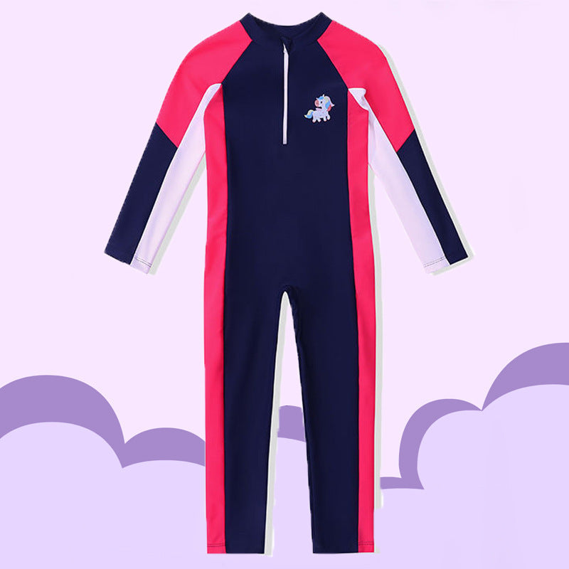 Boys' Short-Sleeve Floral Swimsuit (2)