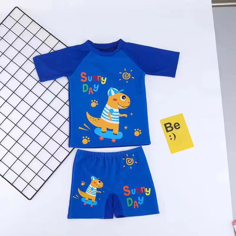 Boys' Short-Sleeve Floral Swimsuit (2)