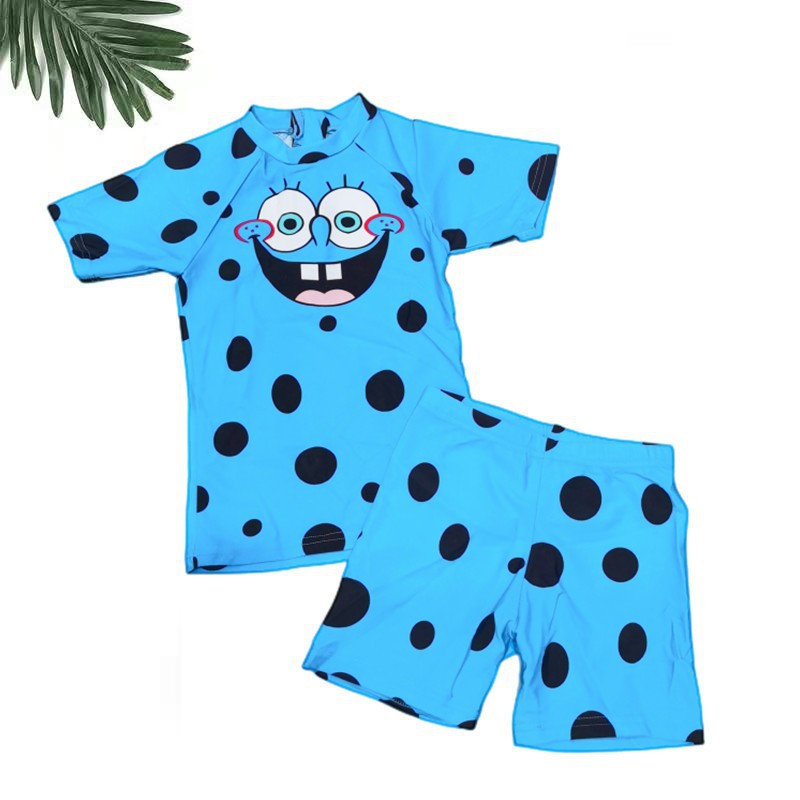 Boys' Short-Sleeve Floral Swimsuit (2)