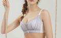 Women Lace Adjustable Bra with Upper Thin and Lower Thickness Push-up Non-Magnetic Bra for Small Breasts