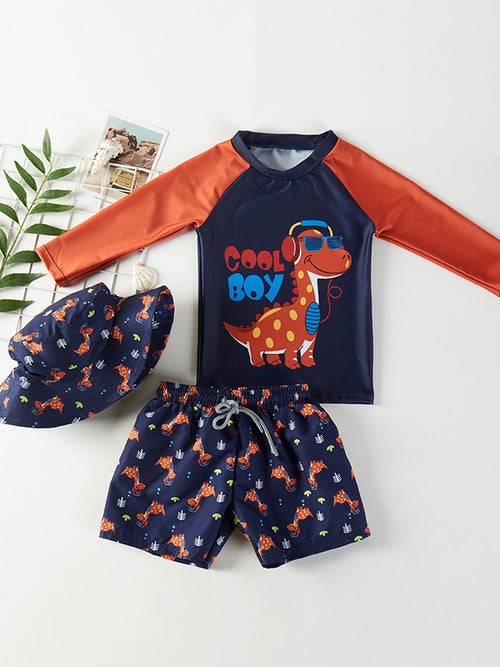 Boys' Floral Polka Dot Swimsuit (32)