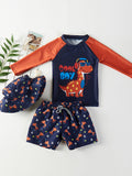 Boys' Floral Polka Dot Swimsuit (32)