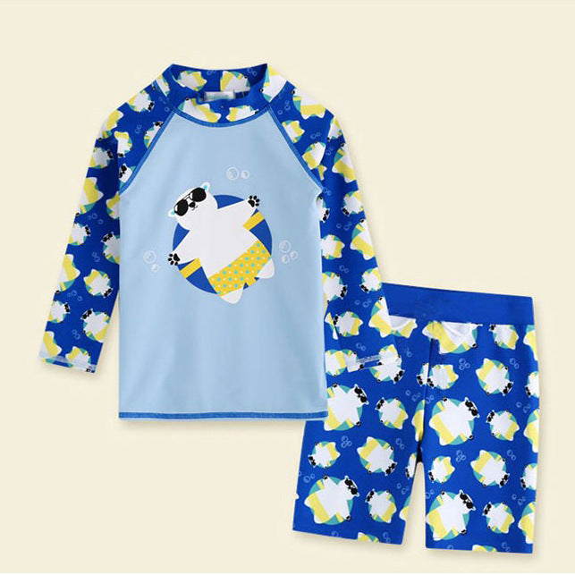Boys' Floral Polka Dot Swimsuit (39)
