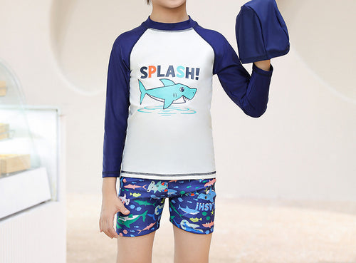 Boys' Floral Polka Dot Swimsuit (44)