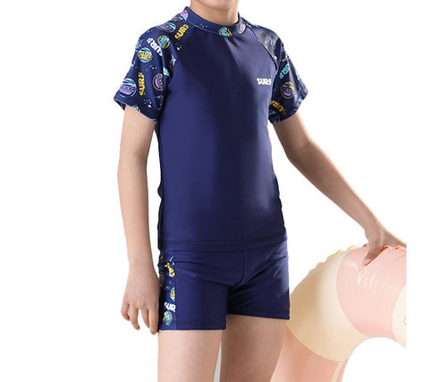 Boys' Floral Polka Dot Swimsuit (3)