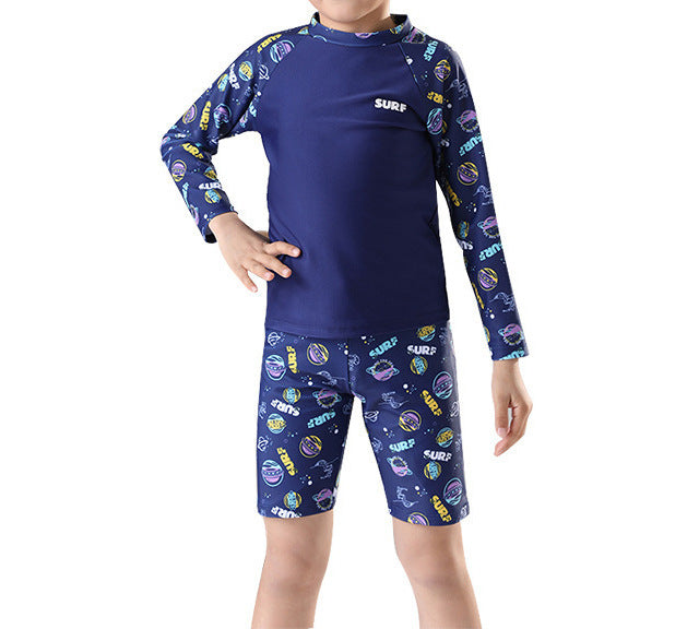 Boys' Floral Polka Dot Swimsuit (3)