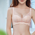 Spring and summer new style underwear for women with small breasts, push-up, medium-thick, wire-free bra, adjustable upper-slidi
