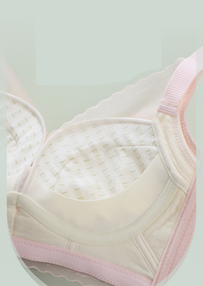Spring and summer new style underwear for women with small breasts, push-up, medium-thick, wire-free bra, adjustable upper-slidi