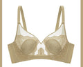 Silicone Jelly Core Crystal Cup Underwear Lace Ultra-Thin Big Breasts Showing Bunny Ears Bra Adjustable Bra