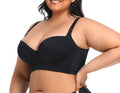 Gathered and side-breasted seamless cup vest-style body shaping back long large size sports bra three-row button