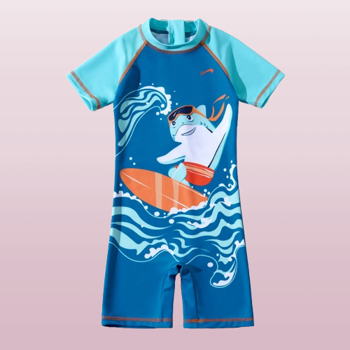 Boys' One-Piece Floral Swimsuit (5)
