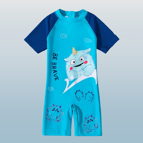 Boys' One-Piece Floral Swimsuit (5)