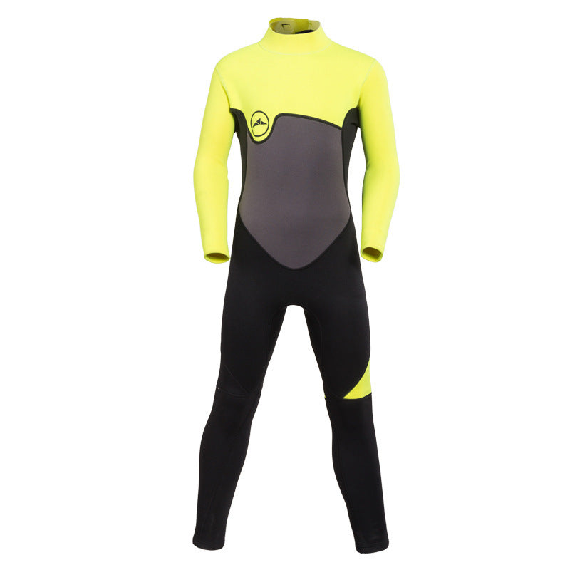 Boys' Long-Sleeve Floral Swimsuit