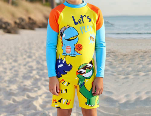 Boys' Floral Polka Dot Swimsuit (26)
