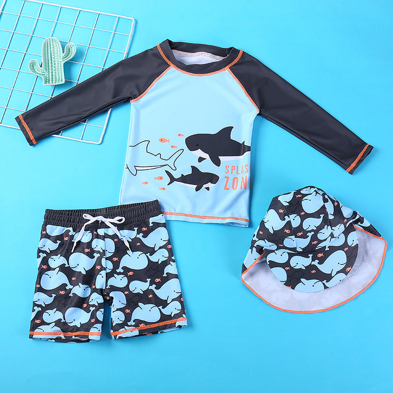 Boys' Floral Polka Dot Swimsuit (33)